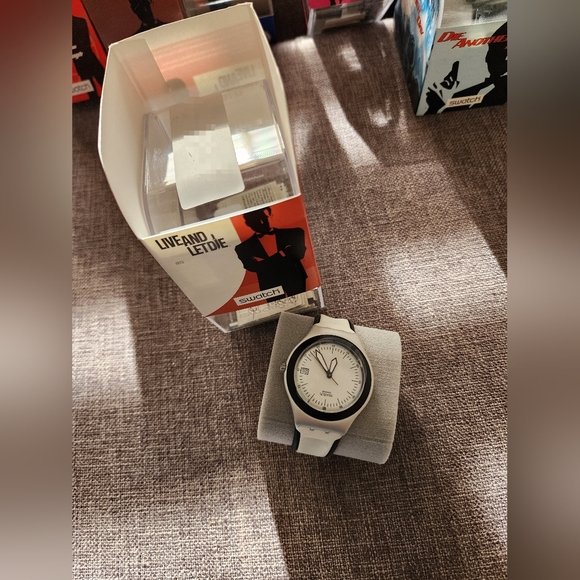 LIVE AND LET DIE! Swatch IRONY BIG w DATE "007" JAMES BOND SPECIAL! NIP-… - Picture 3 of 8